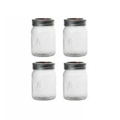 NORGESGLASSET OPPBEVARINGSGLASS 0,7L SKRULOKK 4PK