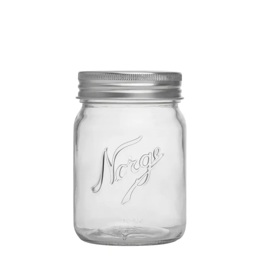 NORGESGLASSET OPPBEVARINGSGLASS 0,7L SKRULOKK 4PK
