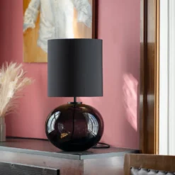 SENJA Bordlampe Hvit 30*30 Hvit skjerm