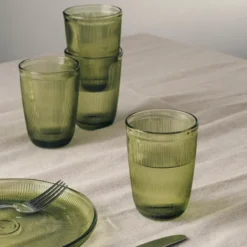 SIRI DRIKKEGLASS 30CL 4PK GRØNN