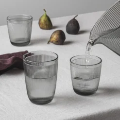 SIRI DRIKKEGLASS 30CL 6PK RØKGRÅ