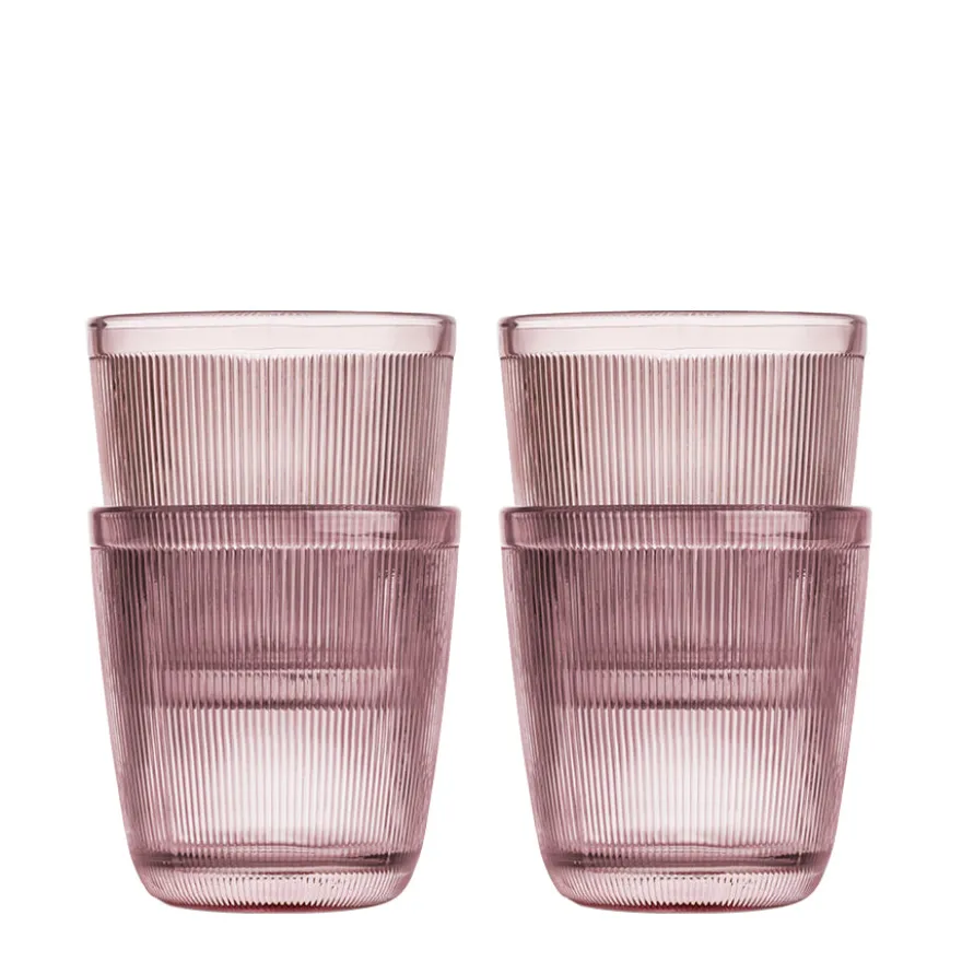SIRI DRIKKEGLASS 20 CL 4 PK ROSA