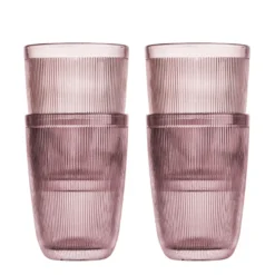 SIRI DRIKKEGLASS 30CL 4PK ROSA