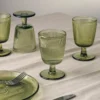 SIRI GLASS MED STETT 4 PK GRØNN