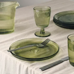 SIRI GLASS MED STETT 4 PK GRØNN