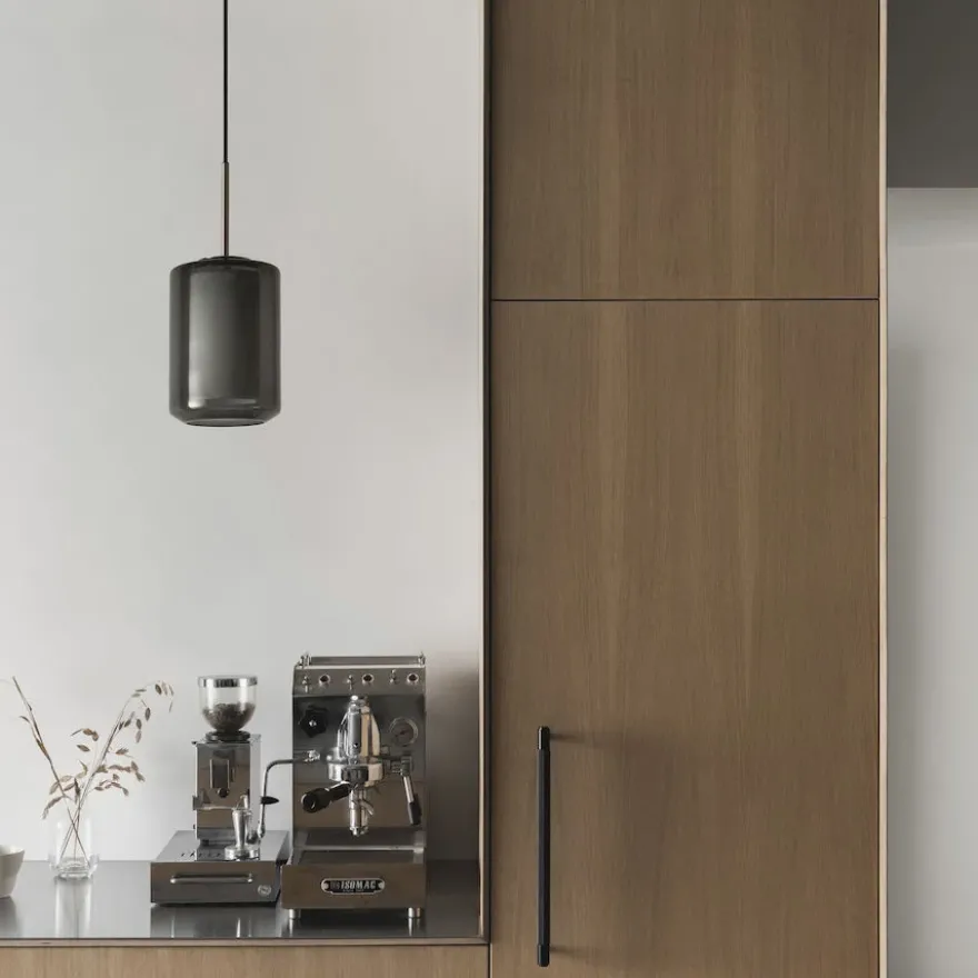 Taklampe 4245 Røkgrå og hvit