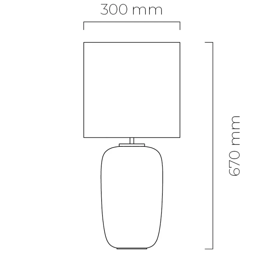 VEGA BORDLAMPE HVIT FOT